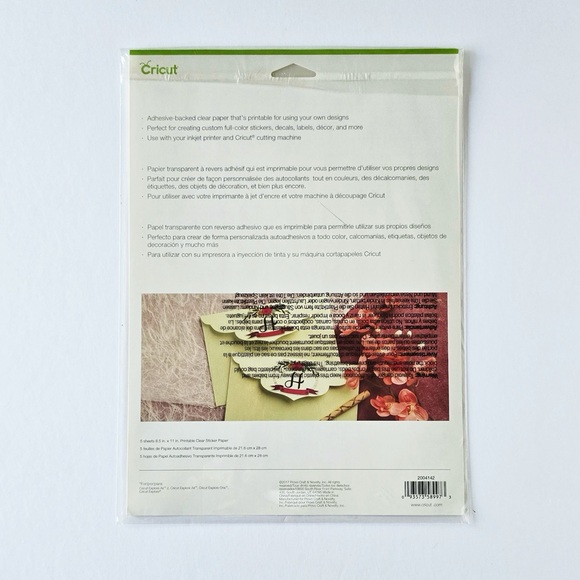 Cricut Printable Clear Sticker Paper - Picture 2 of 4